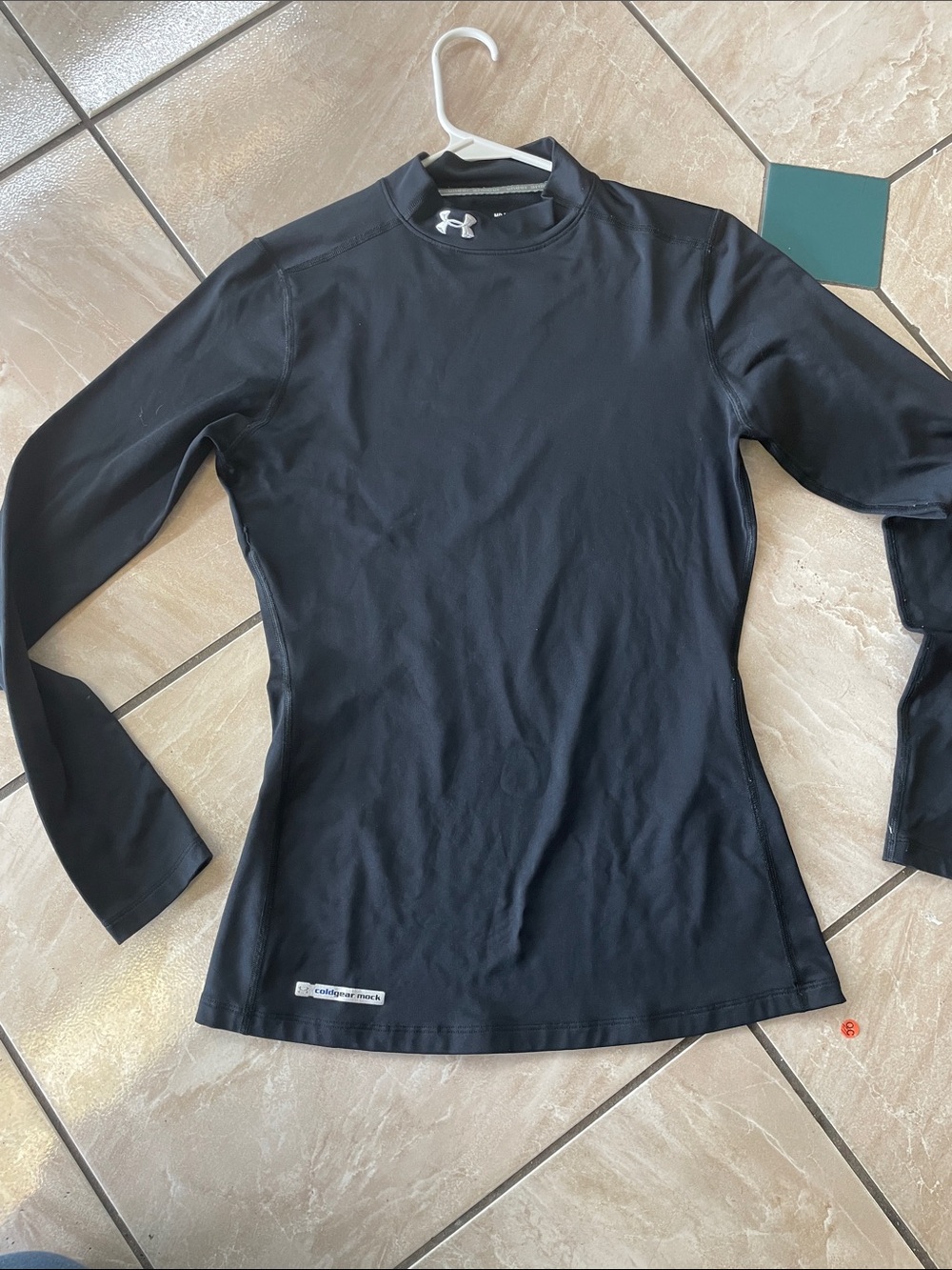 Under Armour ColdGear Mock Neck Long Sleeve Men's Medium Black